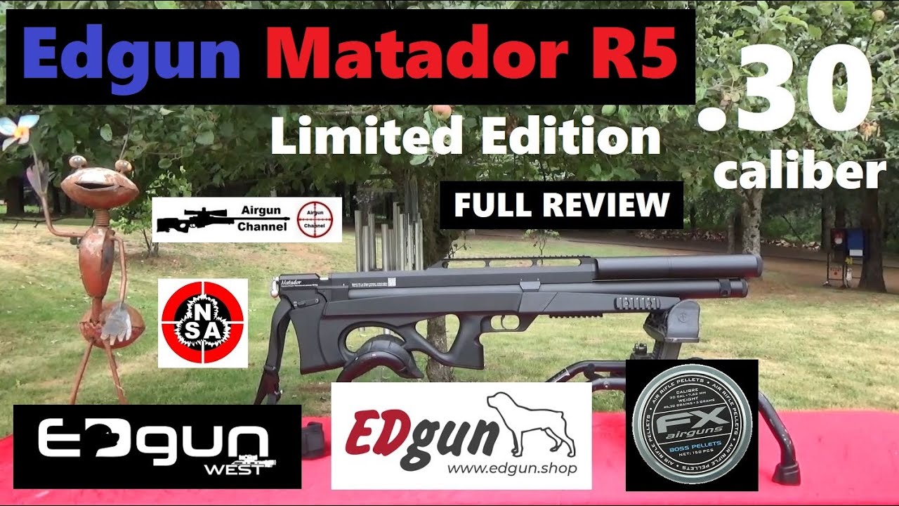 EDGUN Matador R5M in .30 caliber (Full Review) 100 ft. lb. MOA Slug Shooter