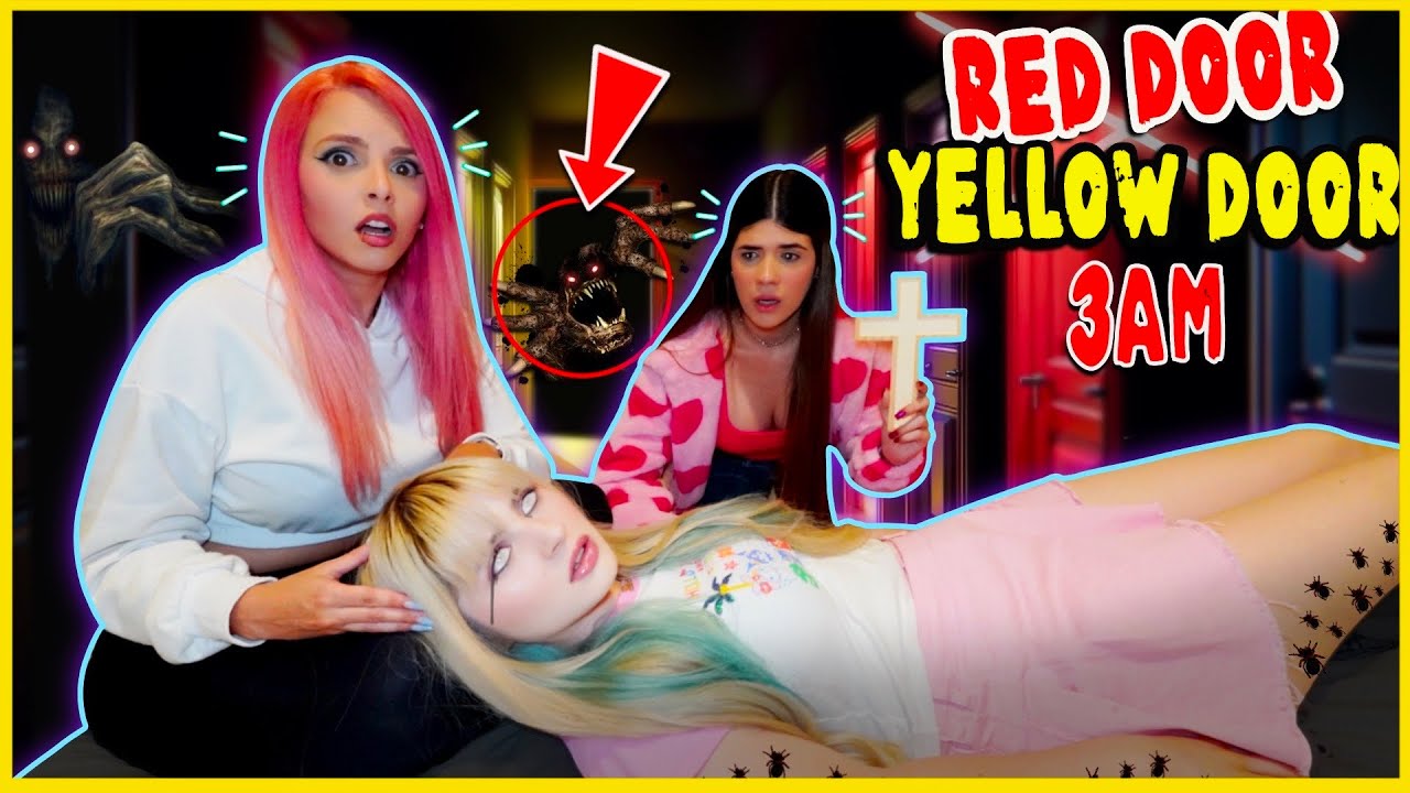 🔴🟡 JAMÁS juegues RED DOOR YELLOW DOOR a las 3 AM!! 😱☠️ @Ani Cat @Jenny Devil