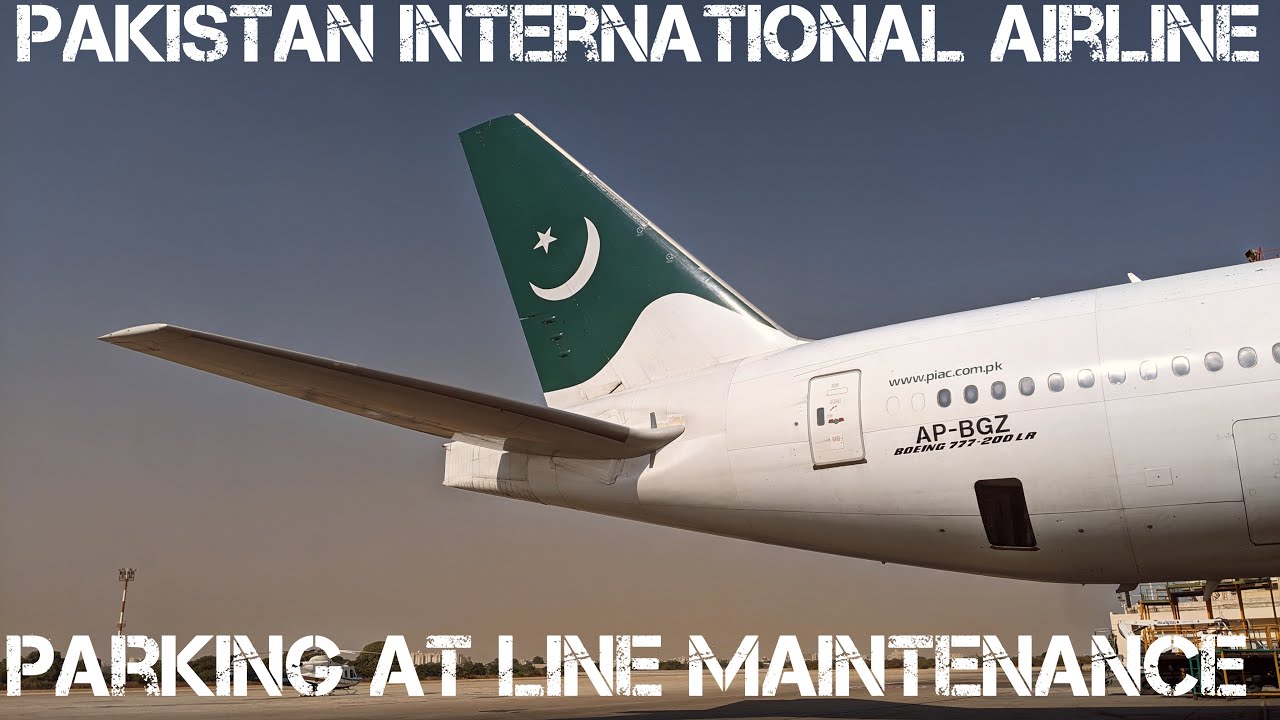 PIA Pakistan International Airline | Boeing 777-200(LR) AP-BGZ | Parking At Line Maintenance Hangar.