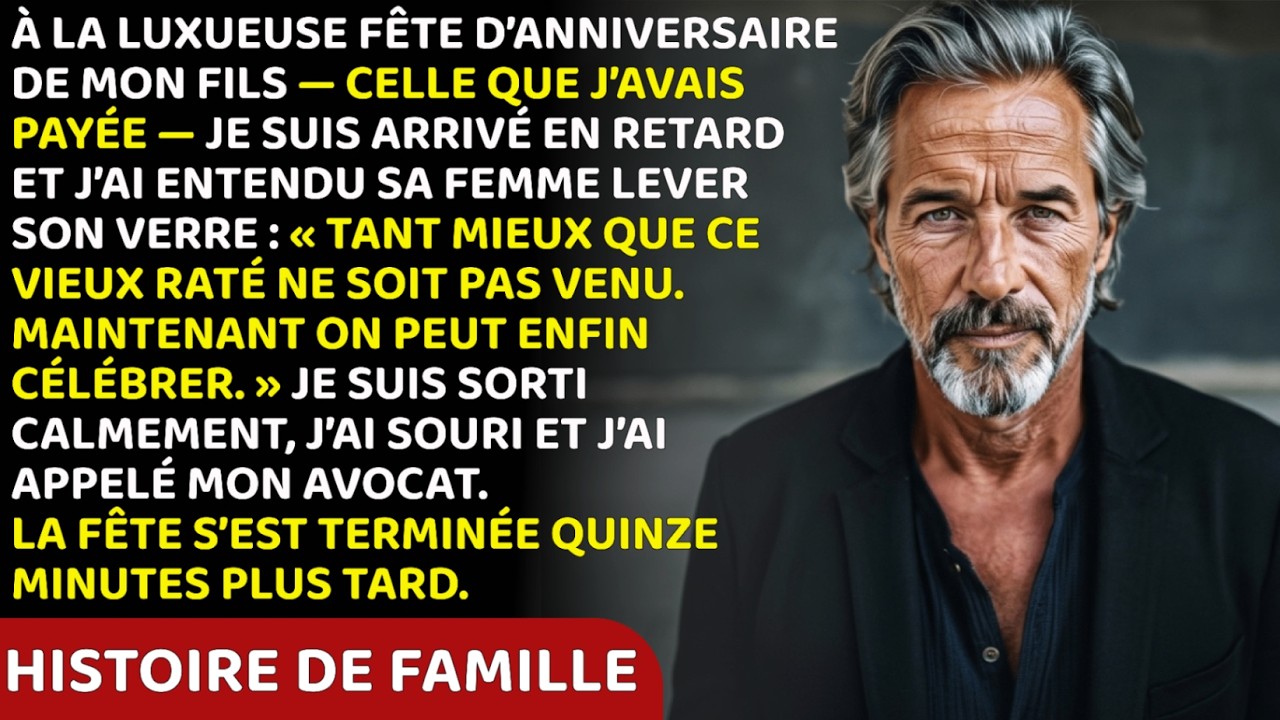 En Retard À L’Anniversaire De Mon Fils, J’ai Entendu Le Toast De Ma Belle-Fille