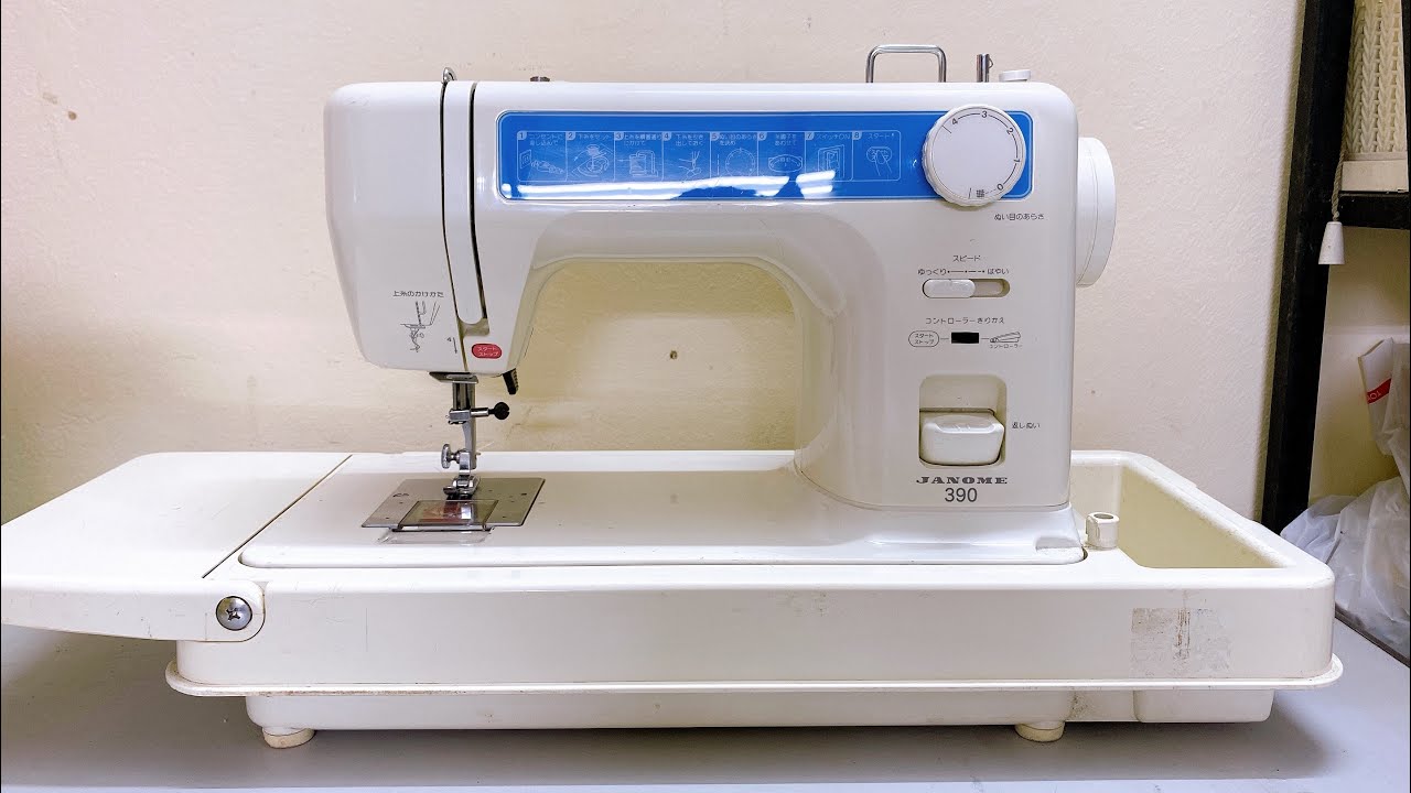 Hướng dẫn cách sử dụng may may JANOME 390 Chuyên may thẳng ( liên hệ tư vấn 0982486556 )