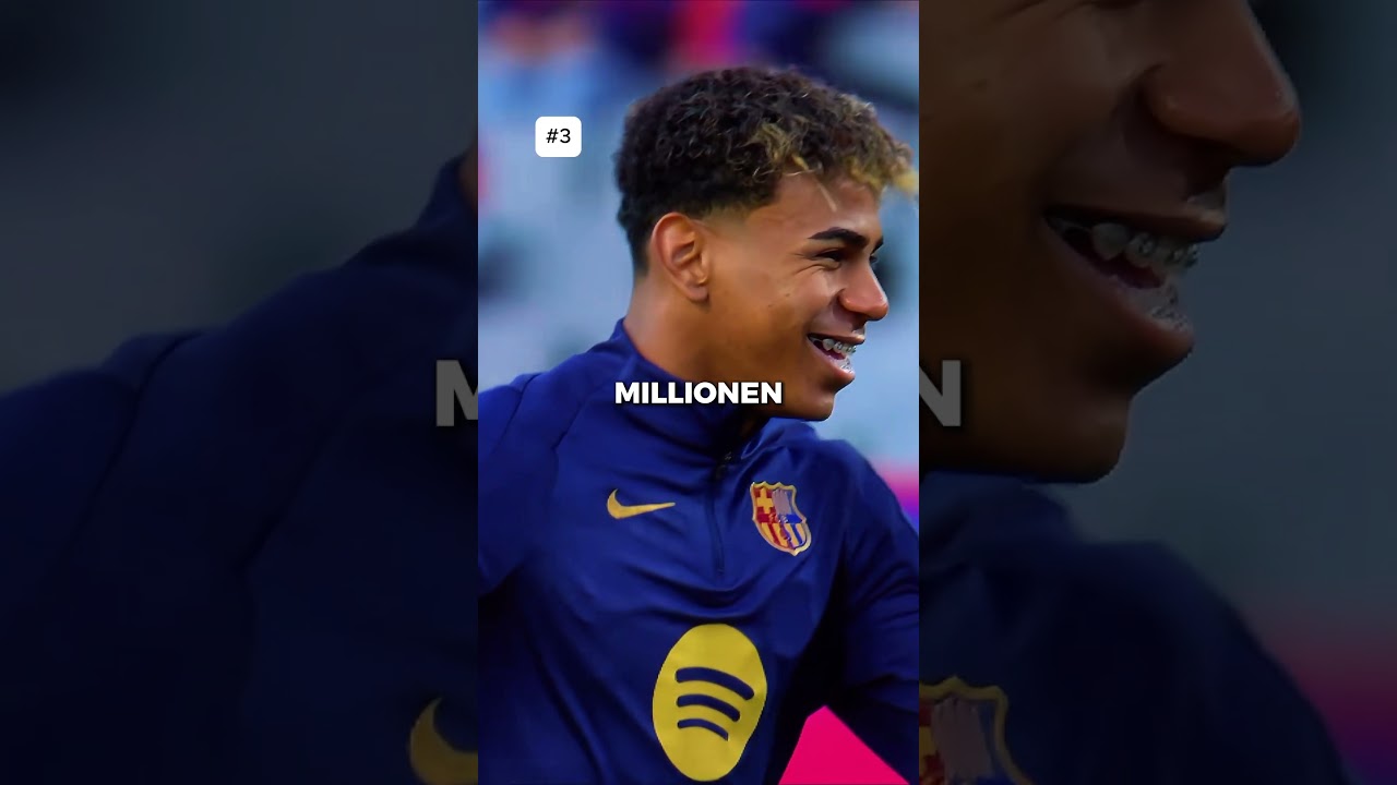 Top 5 der reichsten jungen Fu&szlig;baller der Welt. #fu&szlig;ball #lamineyamal #bellingham #sportnewshq #rich