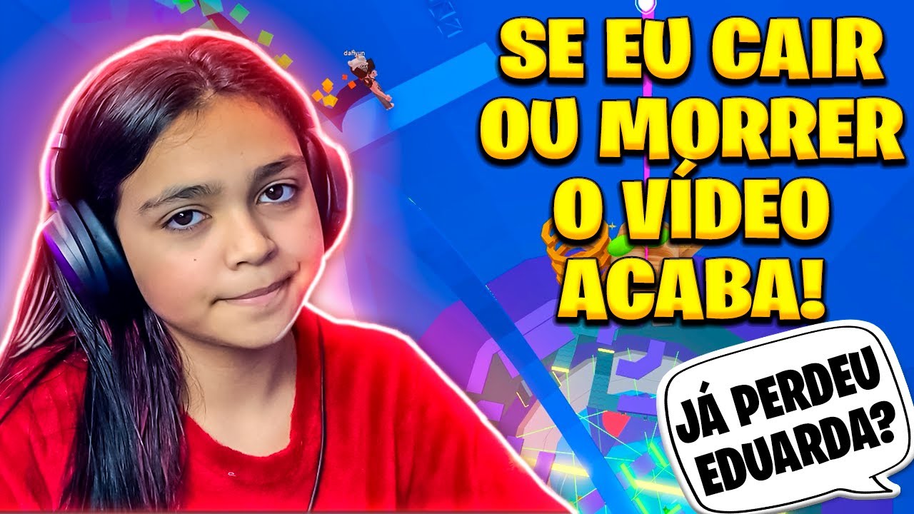ROBLOX - SE EU CAIR OU MORRER O VÍDEO ACABA. (Tower Of Hell)