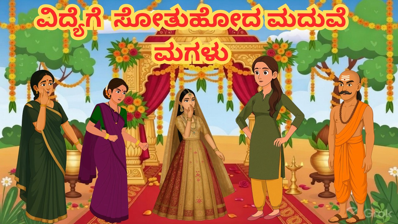 ವಿದ್ಯೆಗೆ ಸೋತ ಮದುವೆ ಮಗಳು | Kannada Story | Kannada Kathe | Kannda  Moral Story