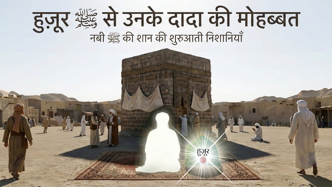हुज़ूर ﷺ से उनके दादा की मोहब्बत का वाक्या ? Bachpan Mein Hazrat Muhammad ﷺ ki shan ! AJ