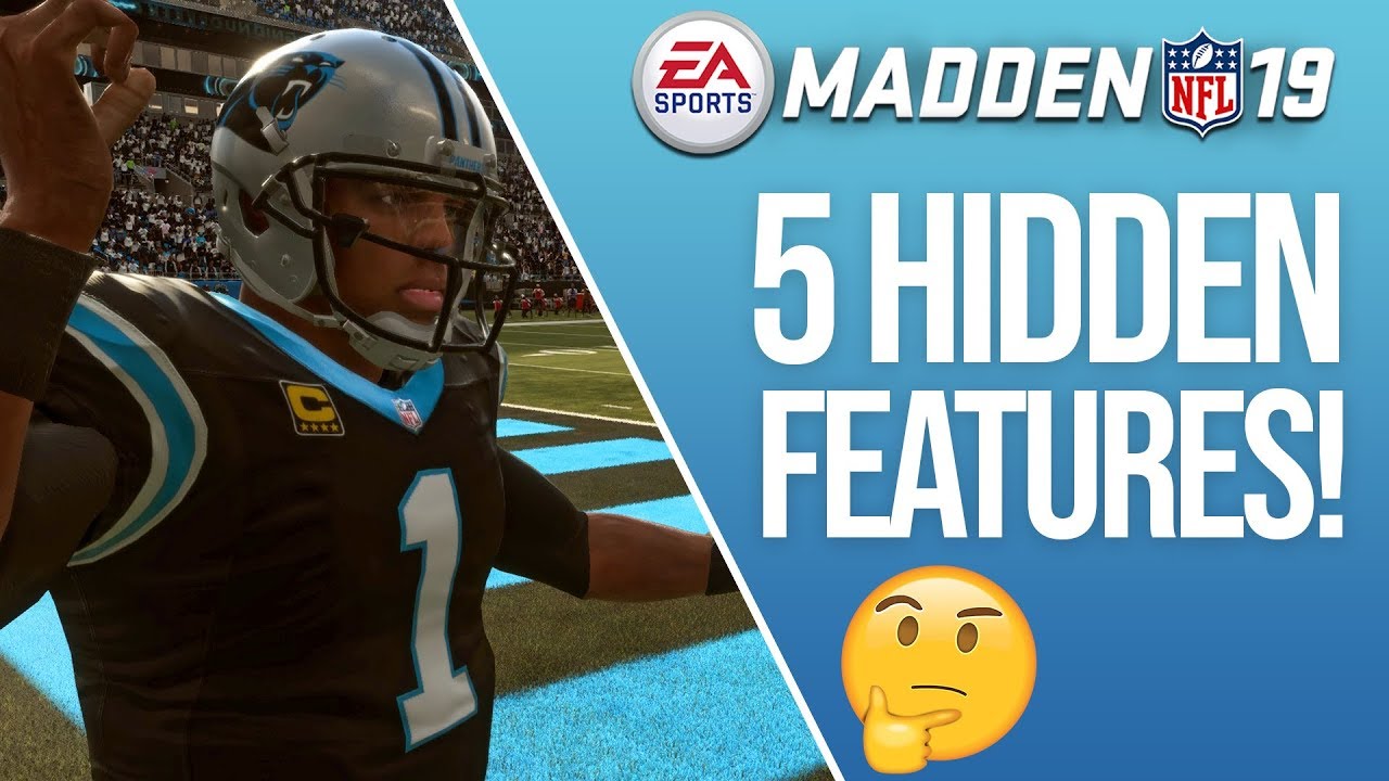 5 HIDDEN Features In Madden 19 - You Have To Try These!