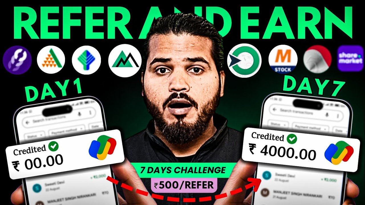 💲₹4000 in 7 Days Challenge With Best Demat Accounts Referral Programs | Demat Account Refer & Earn