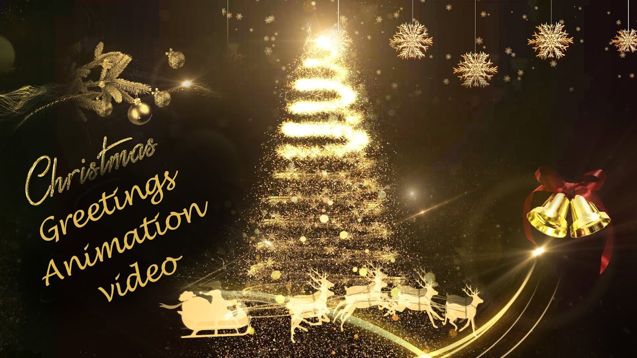 Merry Christmas wishes and Happy New Year 2023 | Animated Xmas greetings video messages for business