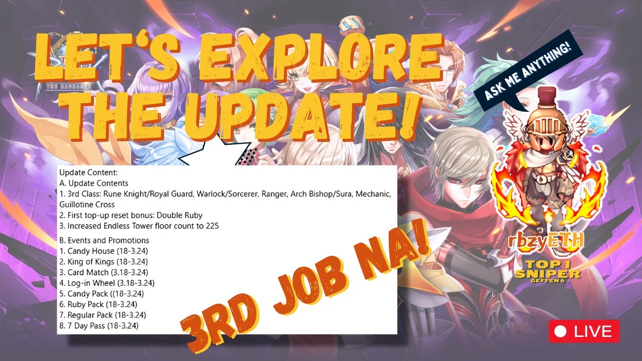 Exploring Ranger Class | 3rd Job Class Update at The Ragnarok | Tara Asaran Tayo!