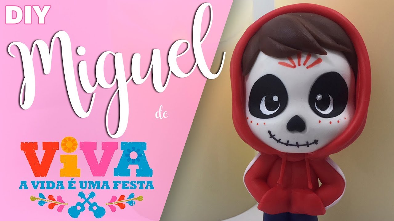 DIY - MIGUEL ( VIVA - COCO PIXAR ) - Porcelana Fria - Sah Passa o Passo
