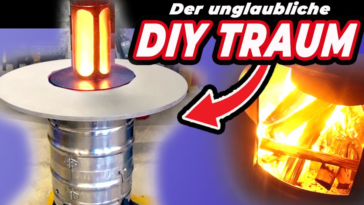 Altes Bierfass wird genialer Stehtisch! +Heizung + Licht