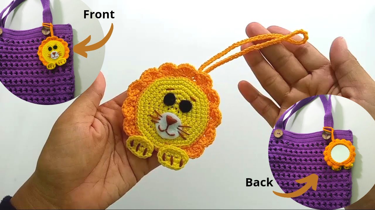 Souvenir Dari Rajutan - Gantungan Kunci Rajut Karakter Singa