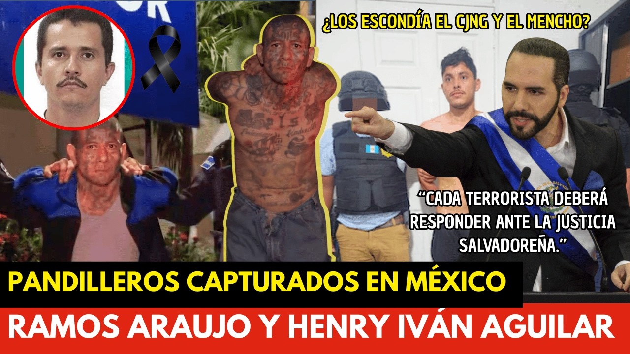 Captura internacional: México detiene a dos pandilleros salvadoreños que trabajaban para El Mencho