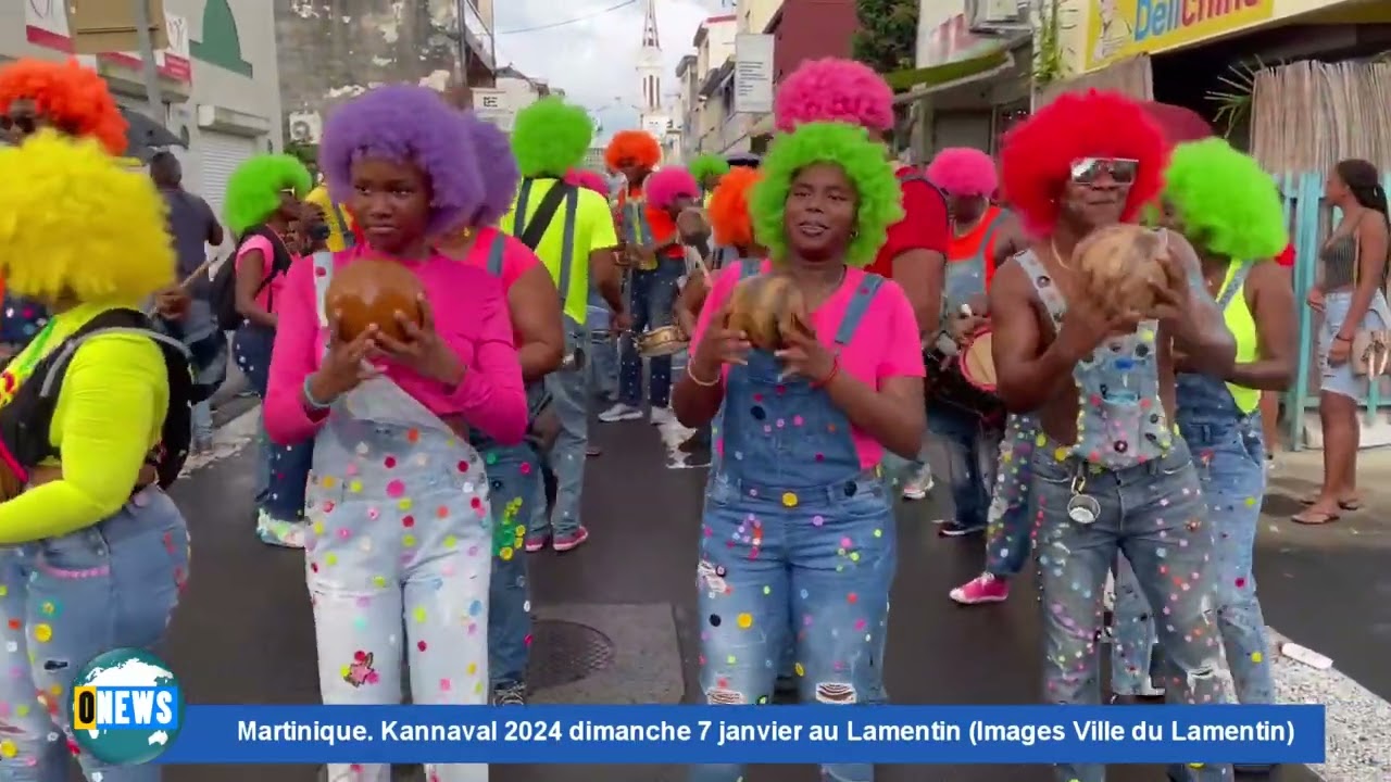Martinique  Kannaval 2024 dimanche 7 janvier au Lamentin. Images Ville du Lamentin