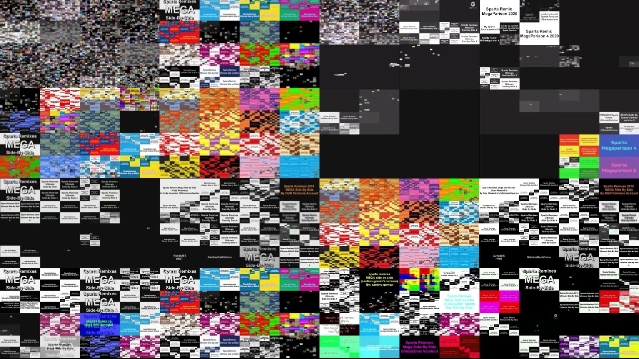 (REQUESTED) THE END OF THE WORLD! SPARTA REMIX EXAPARISON