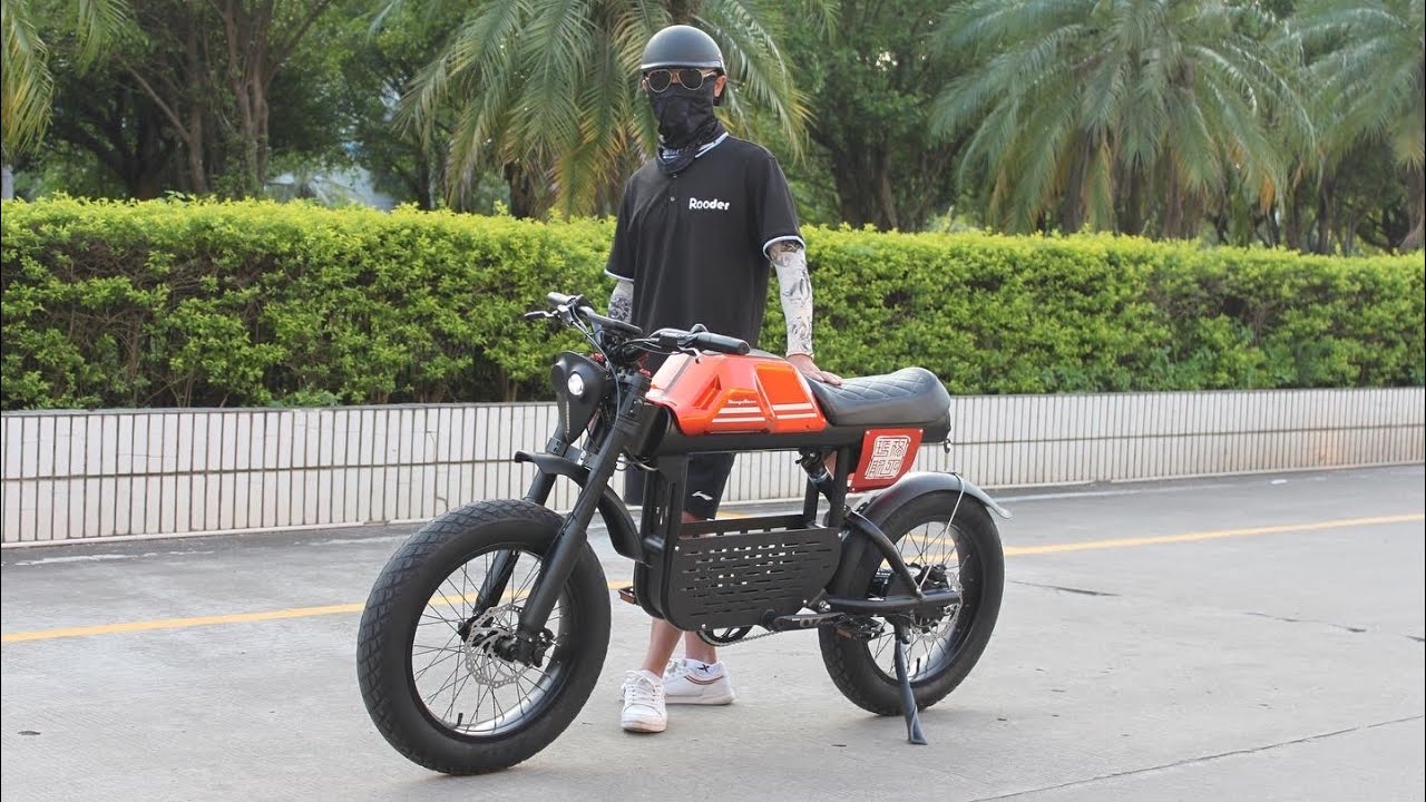Rooder mangosteen big wheel fat tire electric bike ft-01 48v 1000w 30ah 50km/h for sale