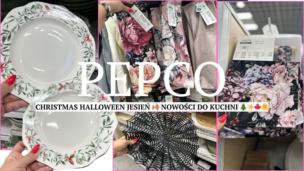 📍PEPCO ŚWIĄTECZNA ZASTAWA I BIAŁY DYWAN FUTERKO ❤️ CUDOWNE NOWOŚCI DO DOMU ❤️ POSZEWKI W KWIATY 🌺🌸🌺