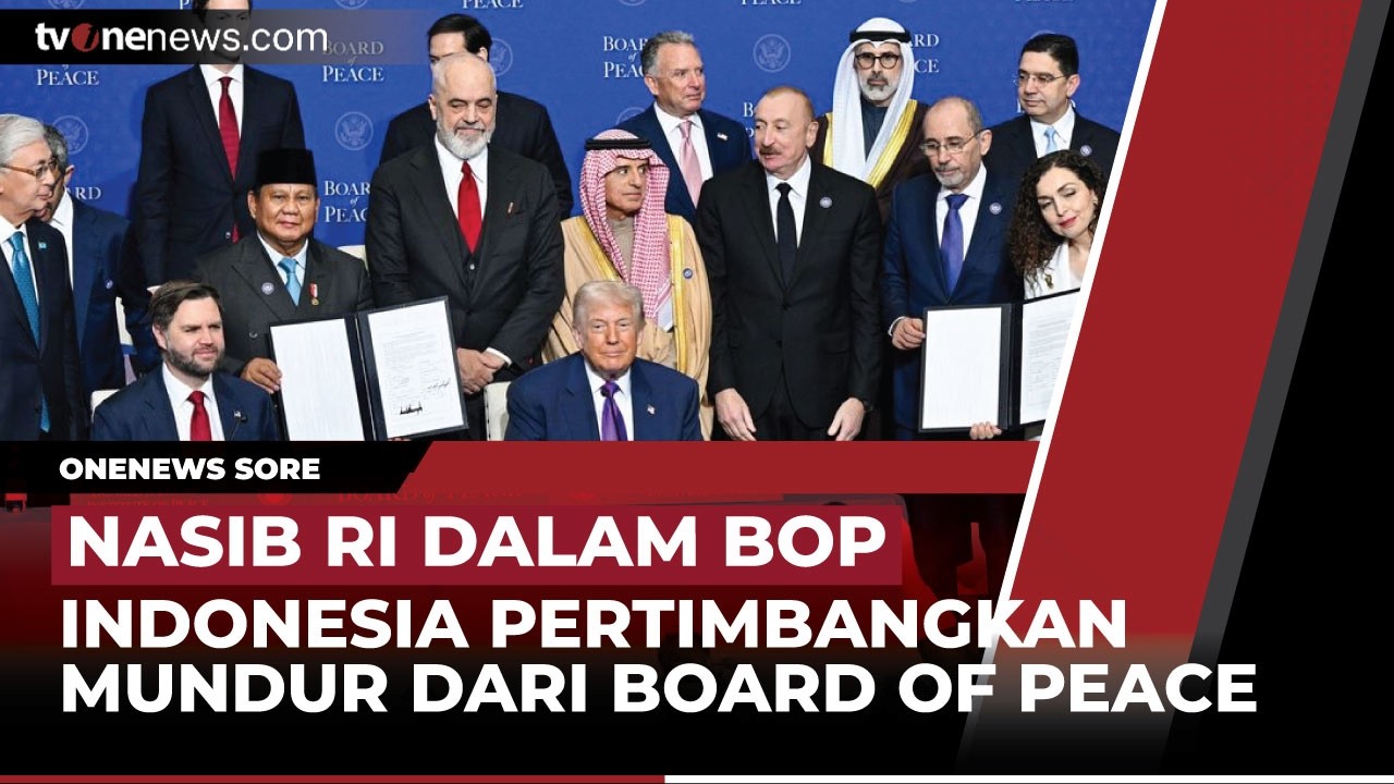 [LIVE] 🔴 RI Siap Mundur dari BoP Bila Tak Perjuangkan Palestina, Jakarta Kebanjiran | OneNews Sore