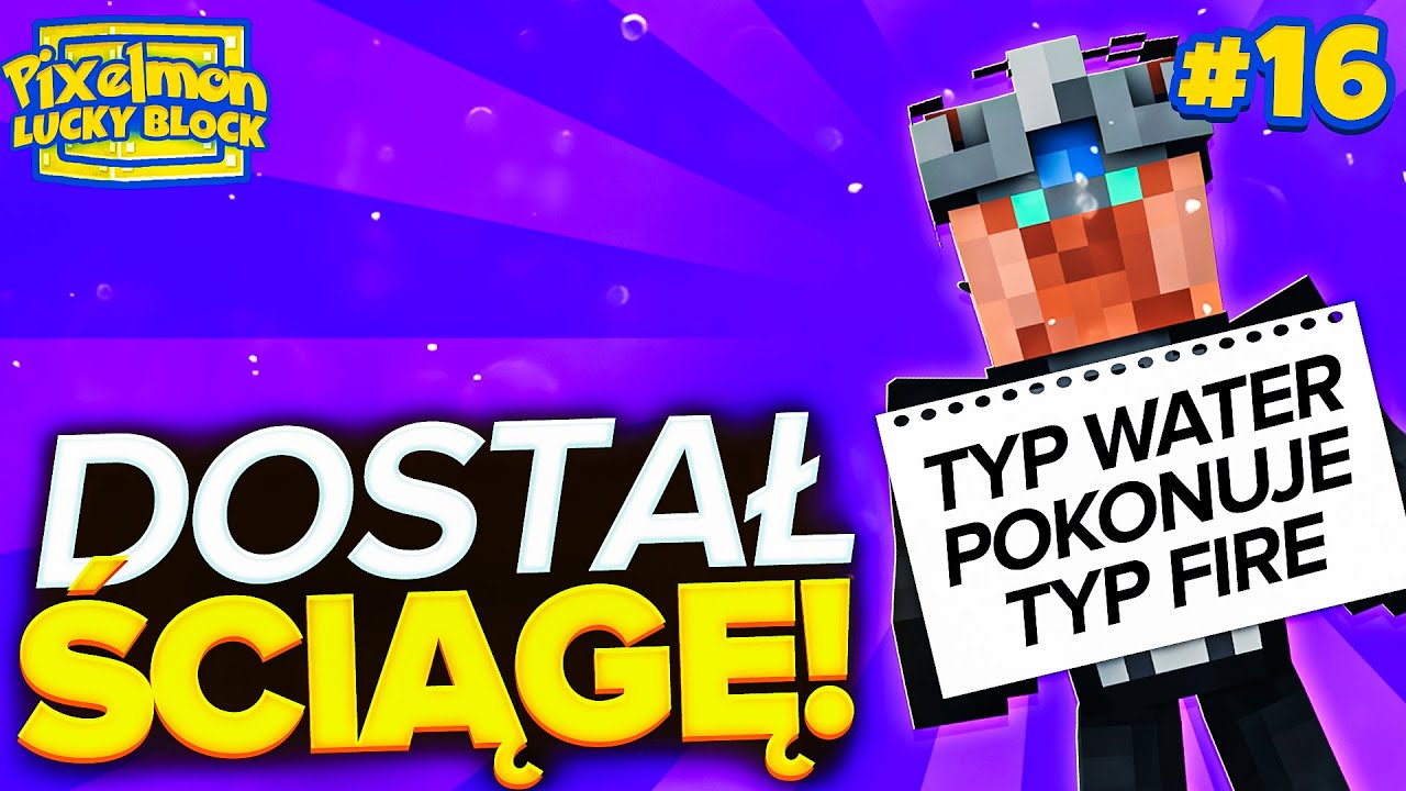 DOSTAŁ ŚCIĄGĘ! - PIXELMON LUCKY BLOCK #16 /w @Diabeuu​