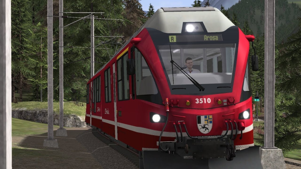 Train Simulator 2017: RhB Allegra Chur-Arosa Line Timelapse