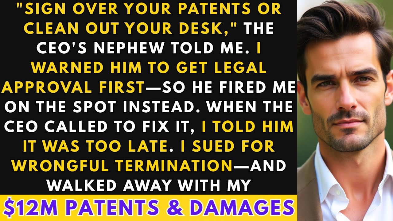 CEO's Nephew Fired Me for My Patents &mdash; I Sued and Took Back $12M   | Office Revenge