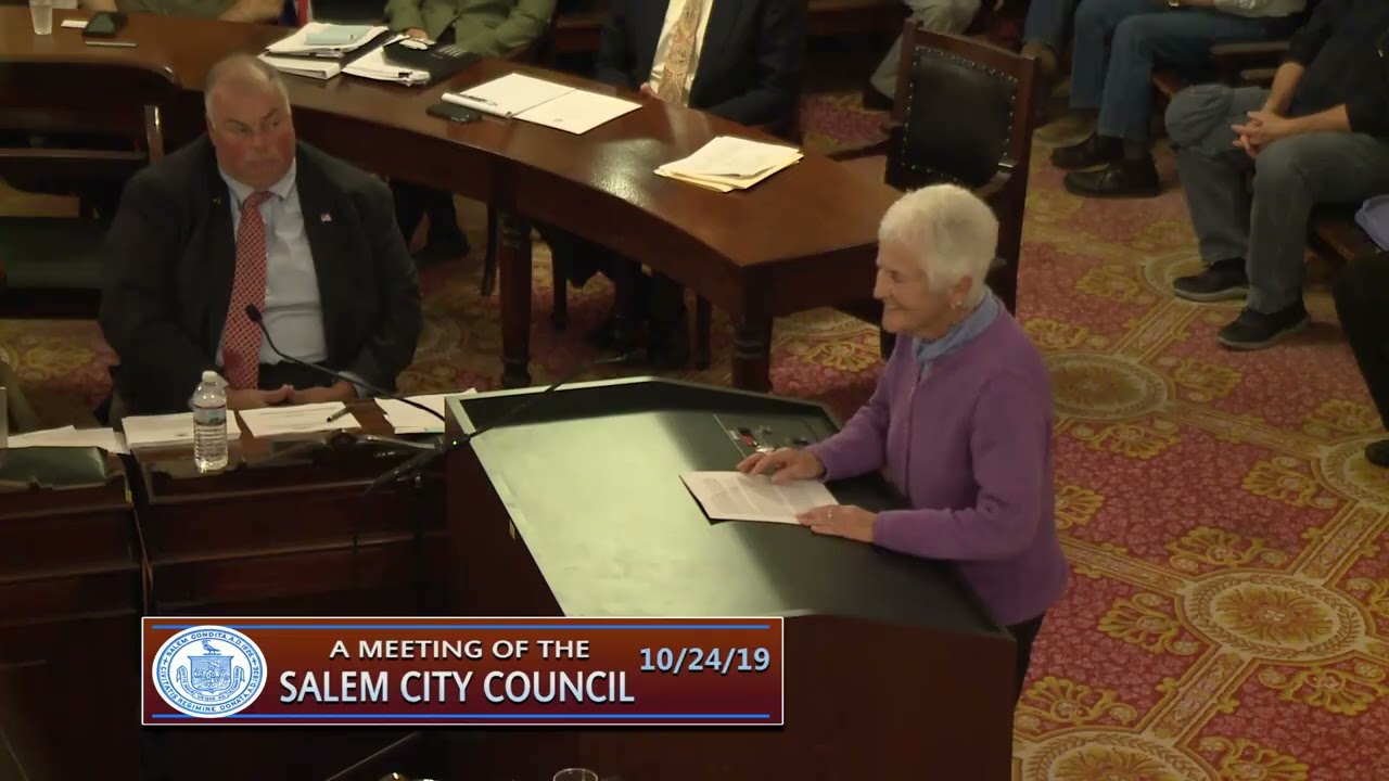 Salem, Massachusetts City Council Meeting 10/24/19