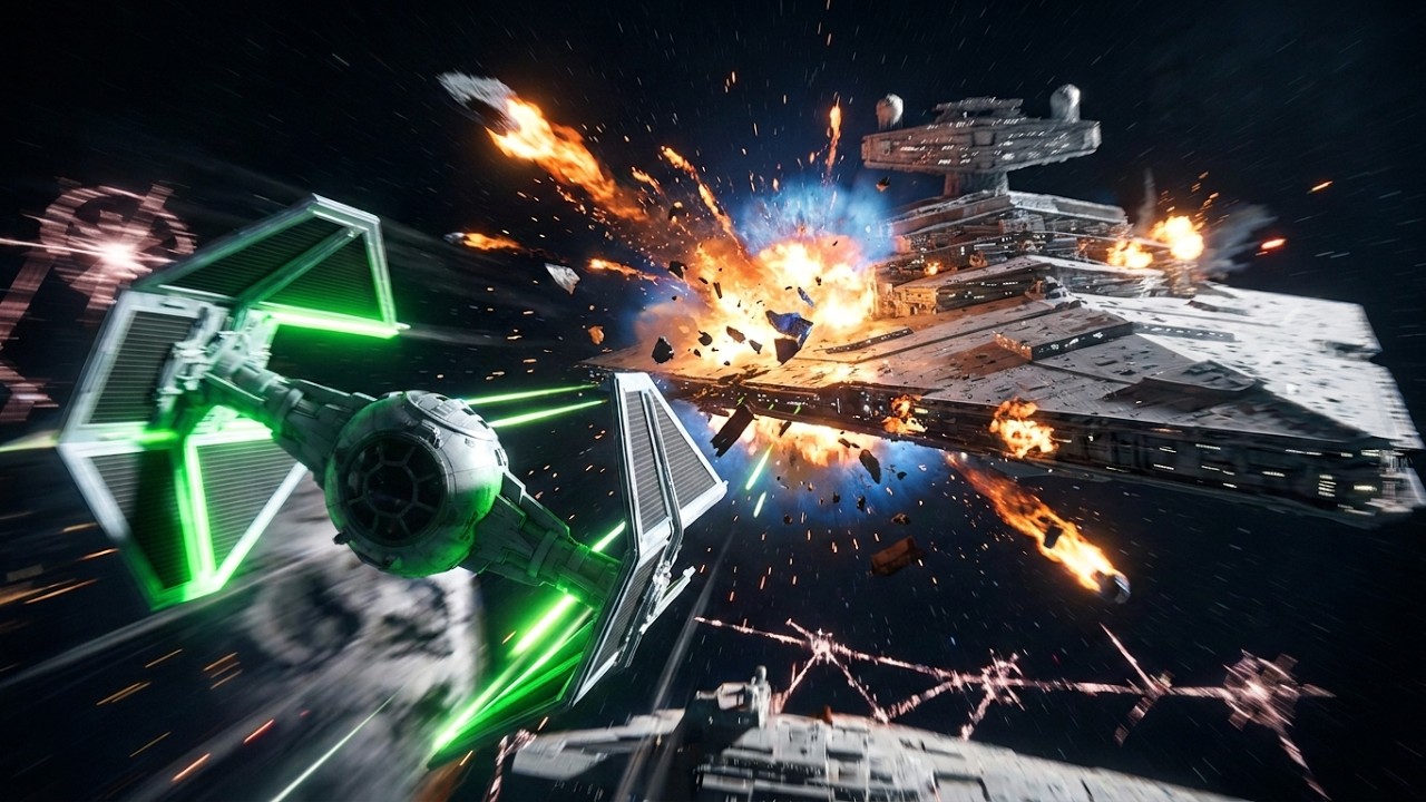 The Empire Retaliates After Death Star Destruction - Space Battle of Fondor - Star Wars Battlefront