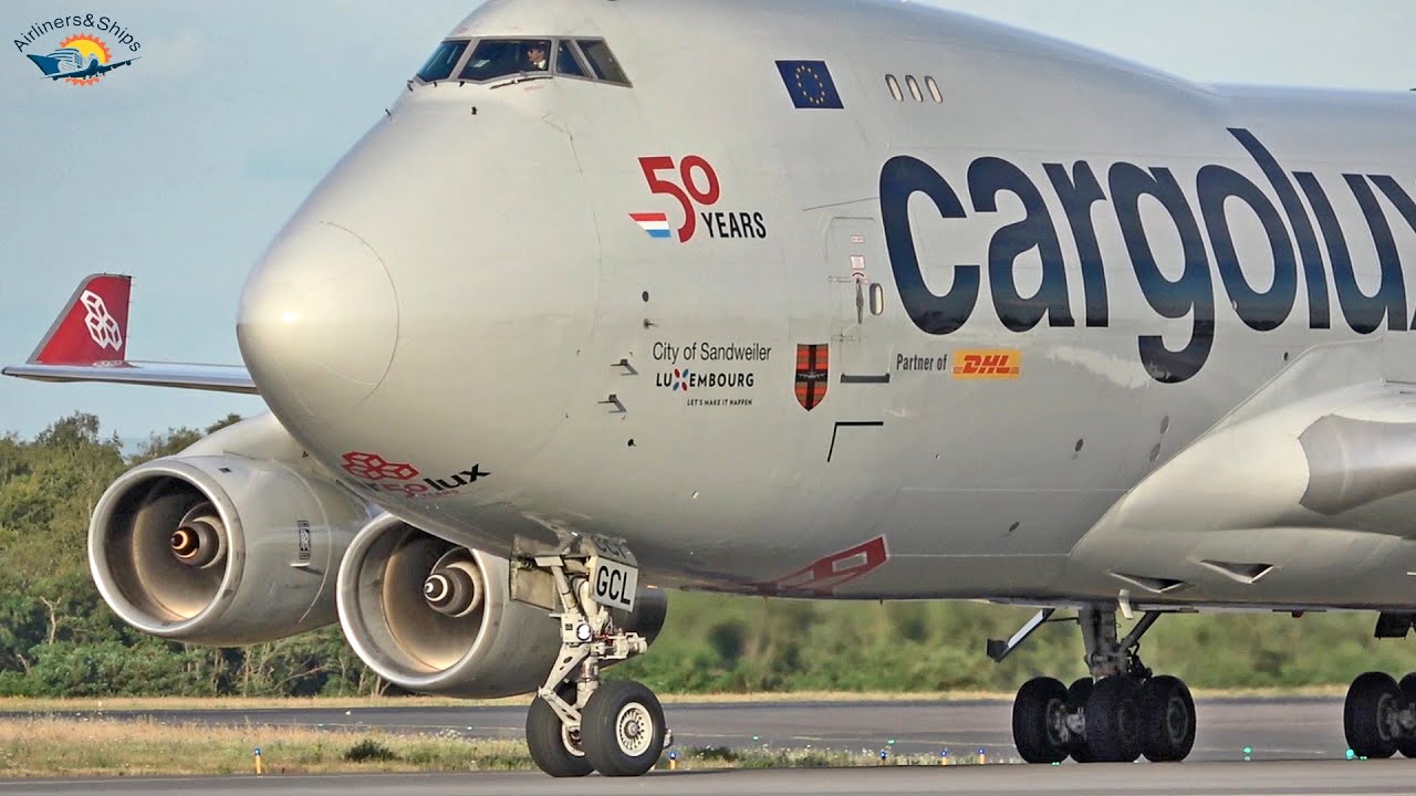 LUXEMBOURG Findel Airport Planespotting July 2020 - BEAUTYFUL Boeing 747 CLOSE UPS and SOUND