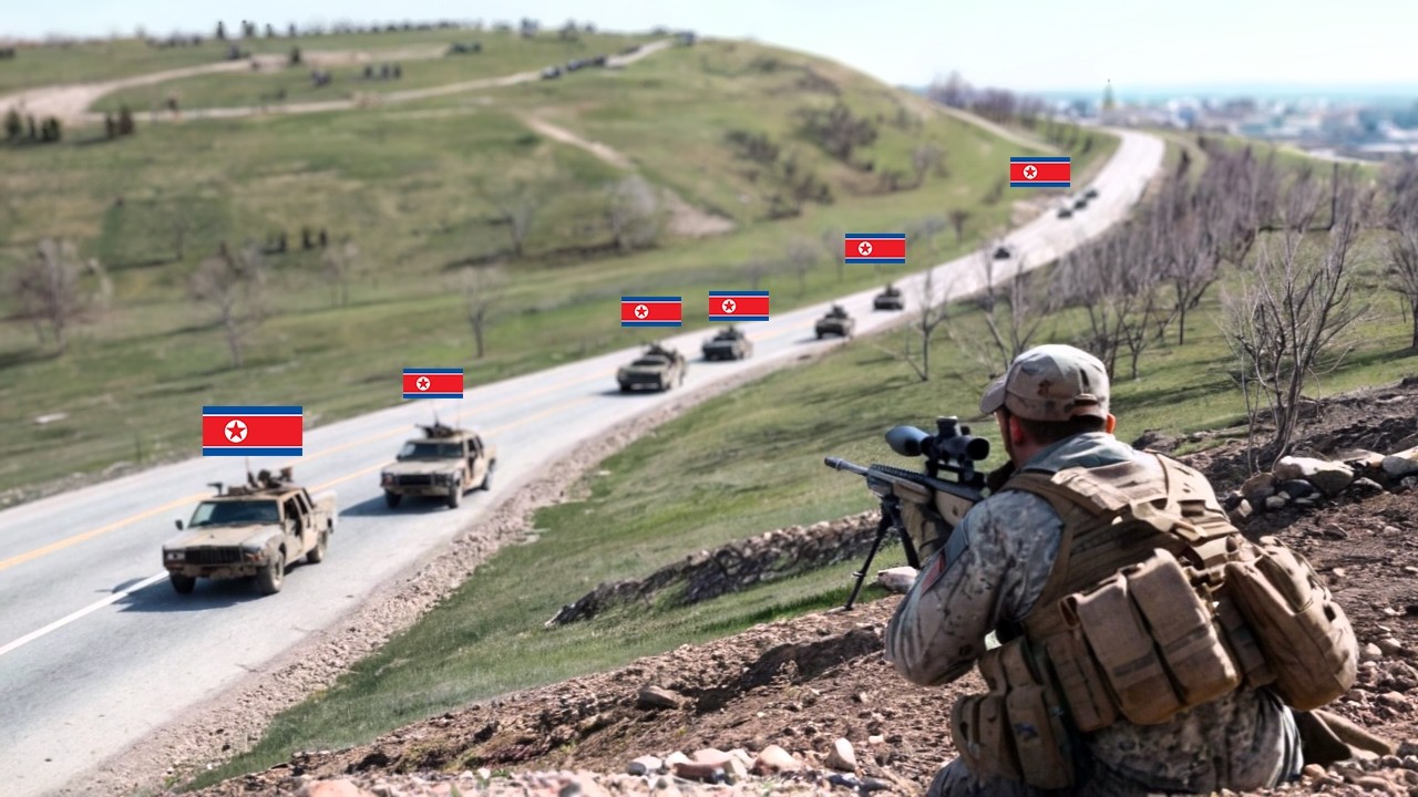 Украинский снайпер уничтожил военный конвой северокорейского генерала в результате внезапной атаки