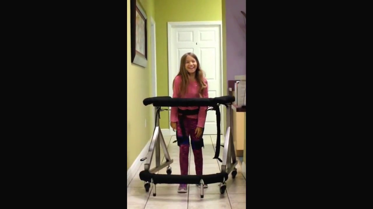 Standing & Walking in the Second Step Gait Harness System Pediatric