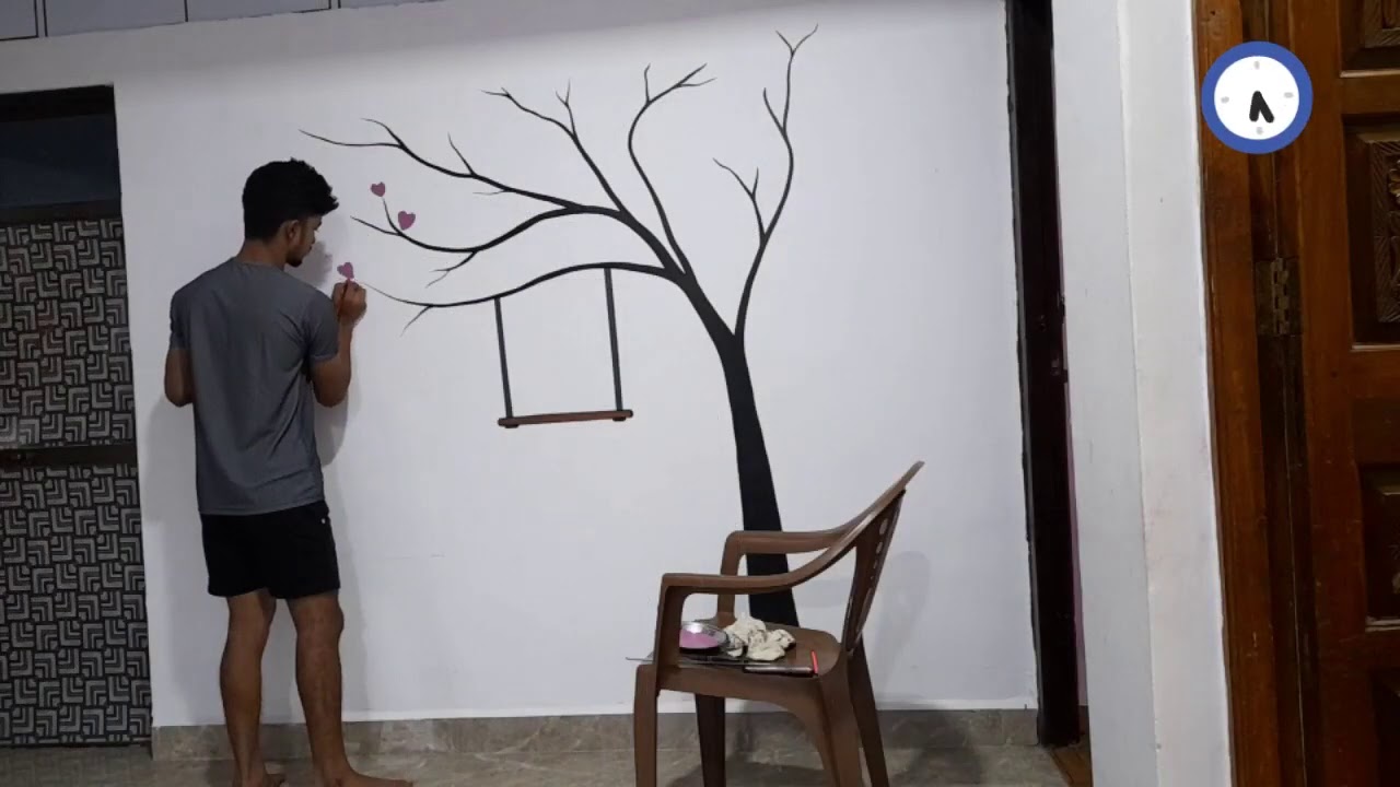 Tree wall painting ❤️✨