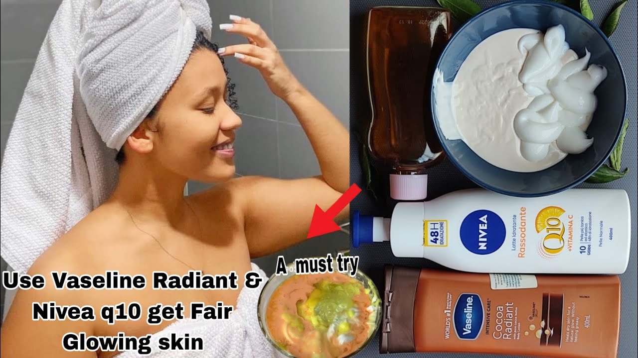 How to mix your regular lotion and make it work better for caramel/skin. cocoa glow/nivea q10