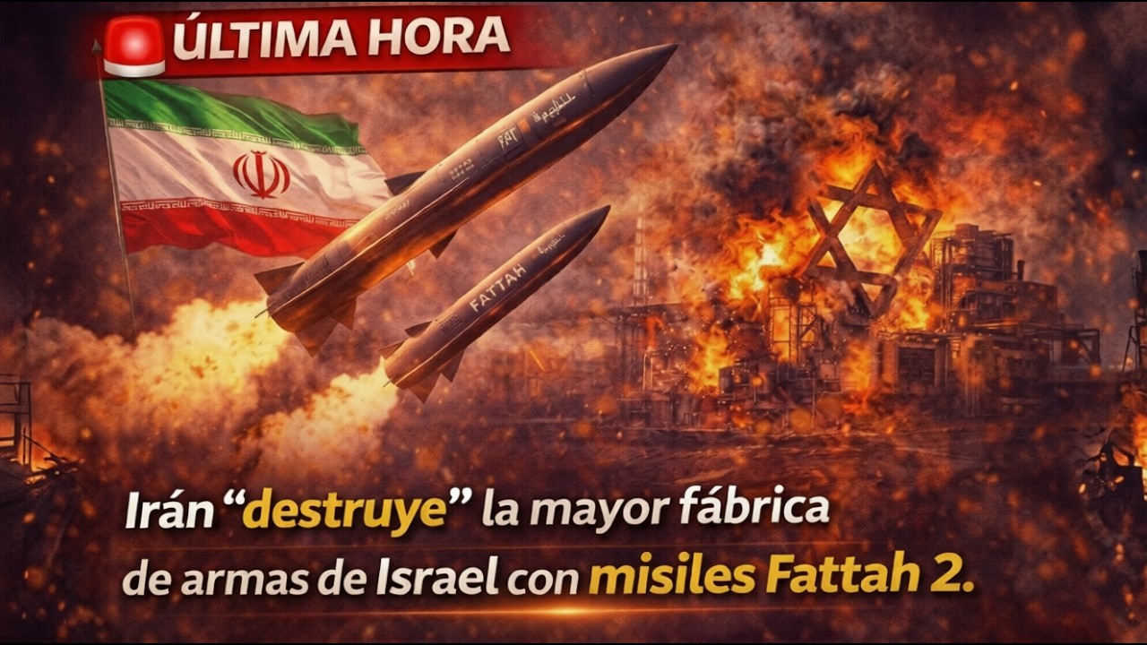 ÚLTIMA HORA: Irán 'destruye' la mayor fábrica de armas de Israel con misiles Fattah 2.