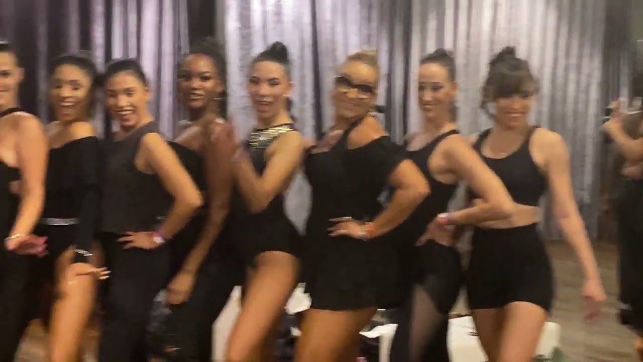 Backstage Photoshoot (Tania Cannarsa Bootcamp team) - Mamboland Rising Montreal on August 13 2022