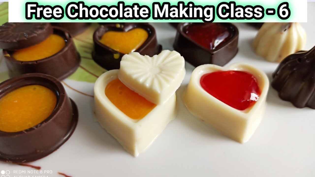 Centre Filled Chocolates | Free Chocolate Making Class |HomeMade Chocolate |Stickey Centre Chocolate