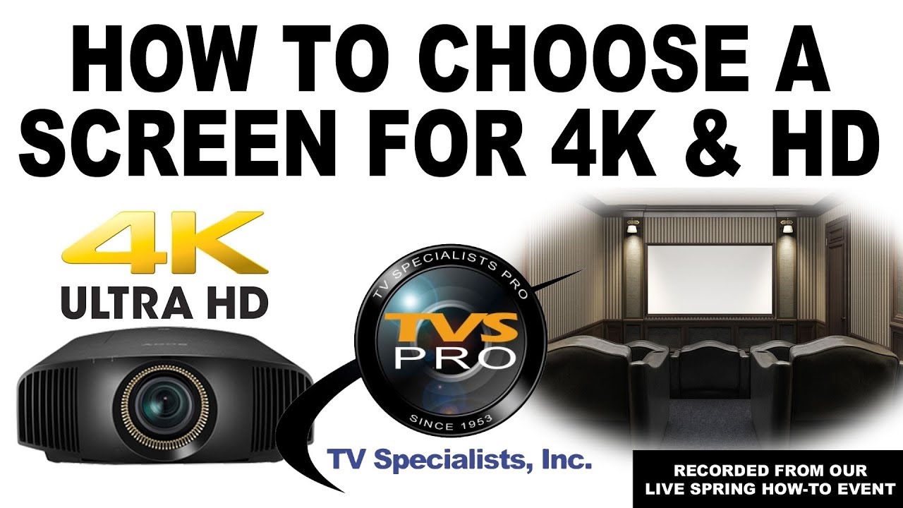 Как выбрать экран для 4K и HD