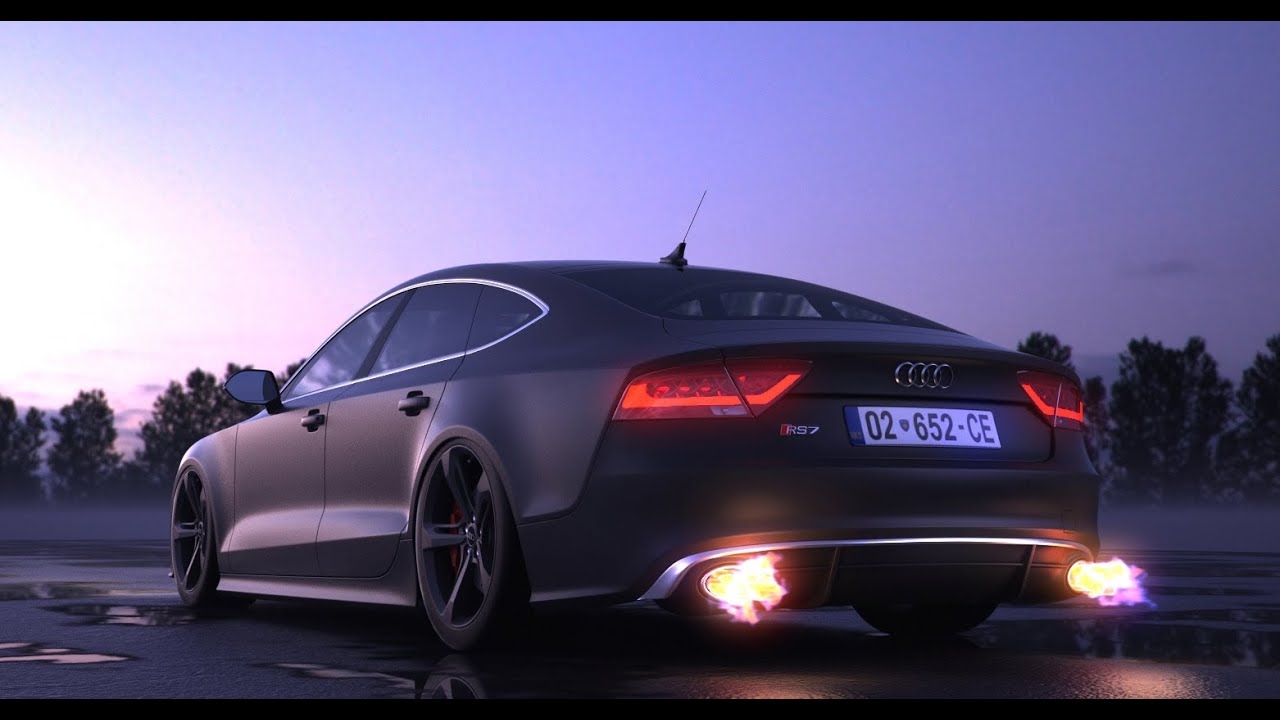 Audi RS7 Top Exhaust Sound Loud Revs