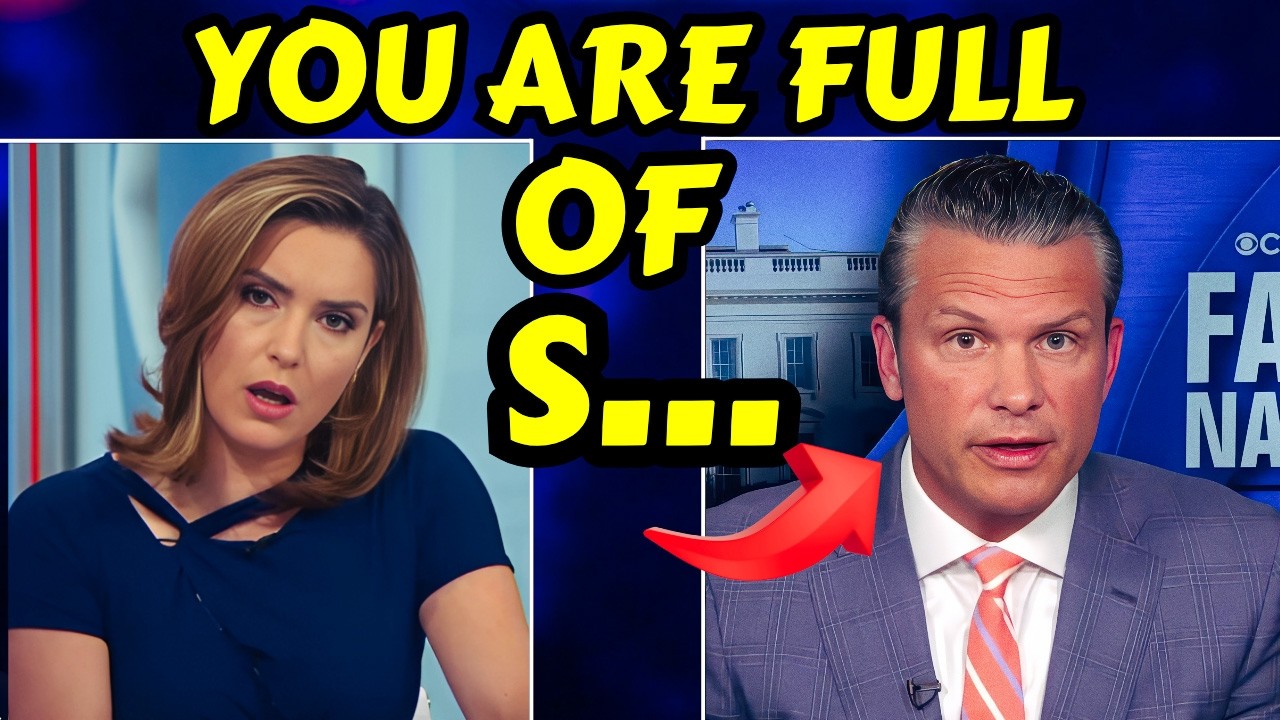 Ведущий CBS потерял дар речи, когда Пит Хегсет опроверг её ложь.