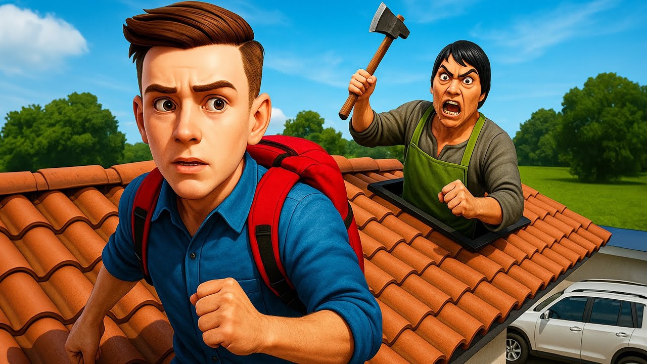 I ESCAPED FROM MY SCARY PARENTS HOUSE || SCHOOL BOY RUNWAY GAMEPLAY