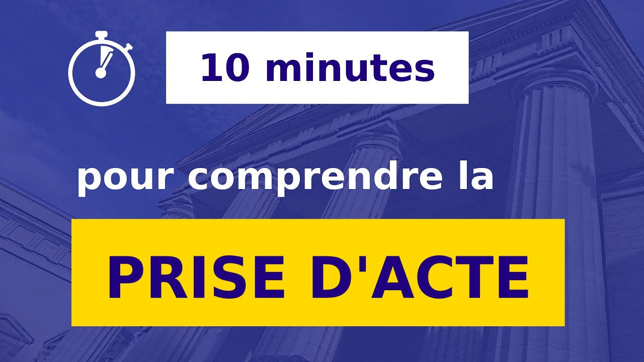 ROMPRE SON CONTRAT DE TRAVAIL PAR LA PRISE D'ACTE