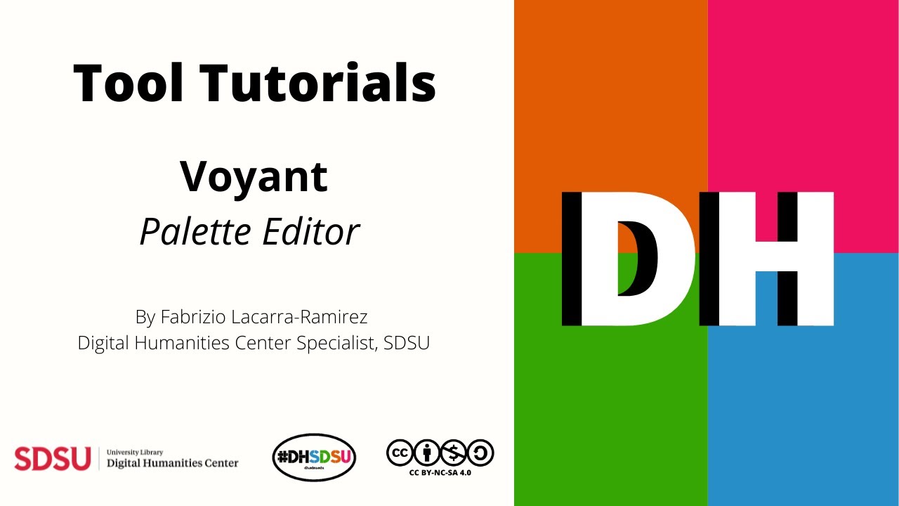 Tool Tutorials | Voyant | Palette Editor
