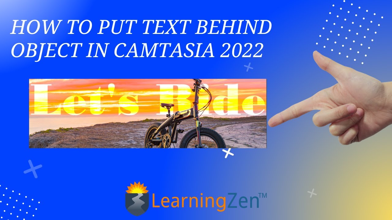 How To Put Text Behind an Object in Camtasia 2022