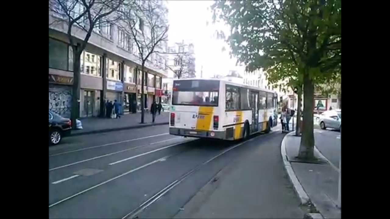 Bussen Treinen en Trams op Station Brussel-Zuid 23-04-2015