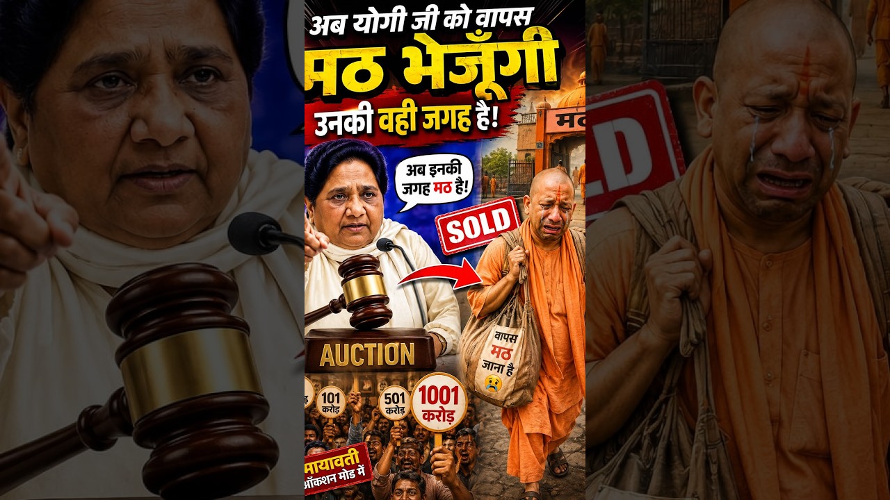 अब Yogi जी को वापस मठ भेजूँगी उनकी वही जगह है #bspnews #mayawati #bahujanleader #bspchiefmayawati