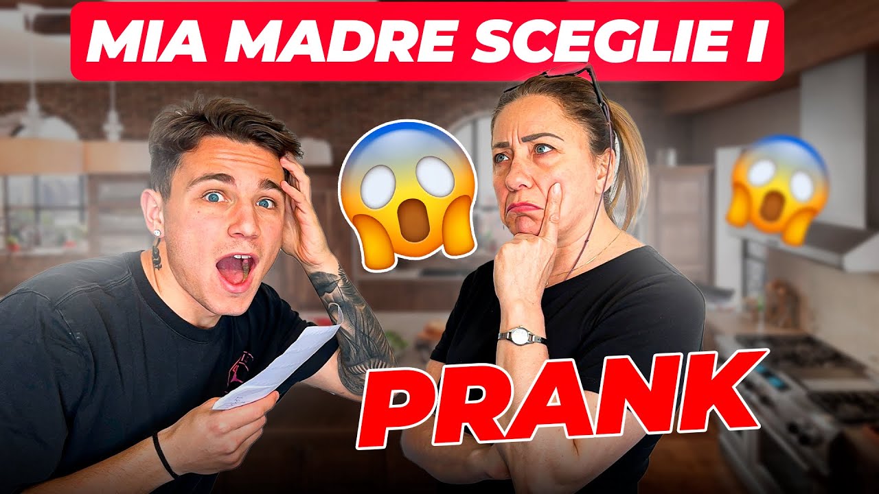 😱mia MADRE sceglie i PRANK rispondendo alle domande con SI/NO😱🤣