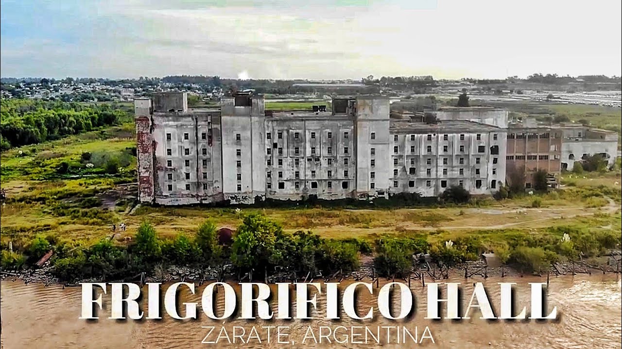 Frigorífico GIGANTE al lado del PARANÁ - SIMIO vuela su Drone - Zárate en 1916