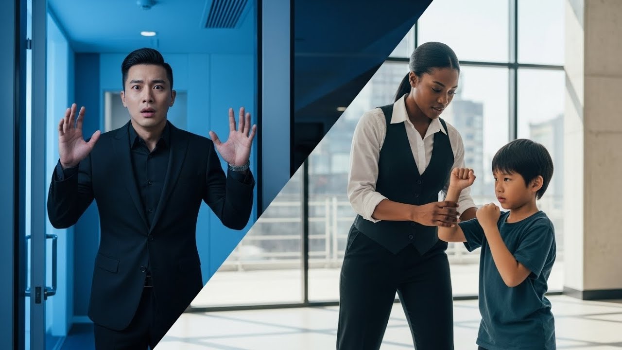 KOREAN MAFIA BOSS WAS SHOCKED WHEN HE SAW HIS NEW AFRICAN MAID TRAINING HIS SON LIKE A FIGHTER