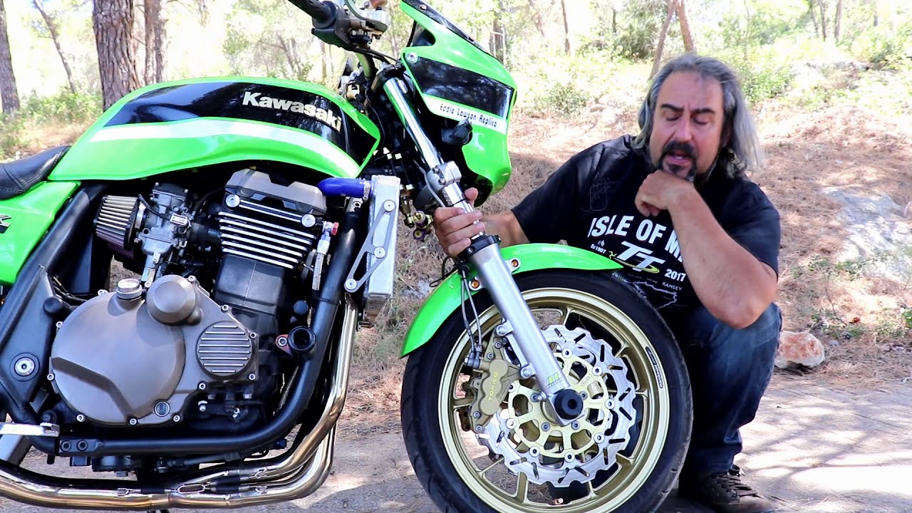 KAWASAKI ZRX 1200  .KOKKINA FEGARIA TEST