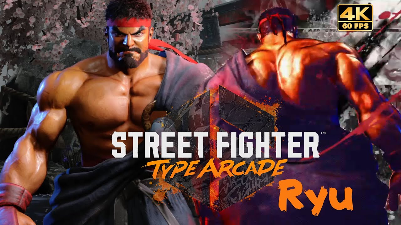 Street Fighter 6 Capcom 🔥 | Ryu(Arcade/2023) - Fighting Games 4k 60Fps 🔥