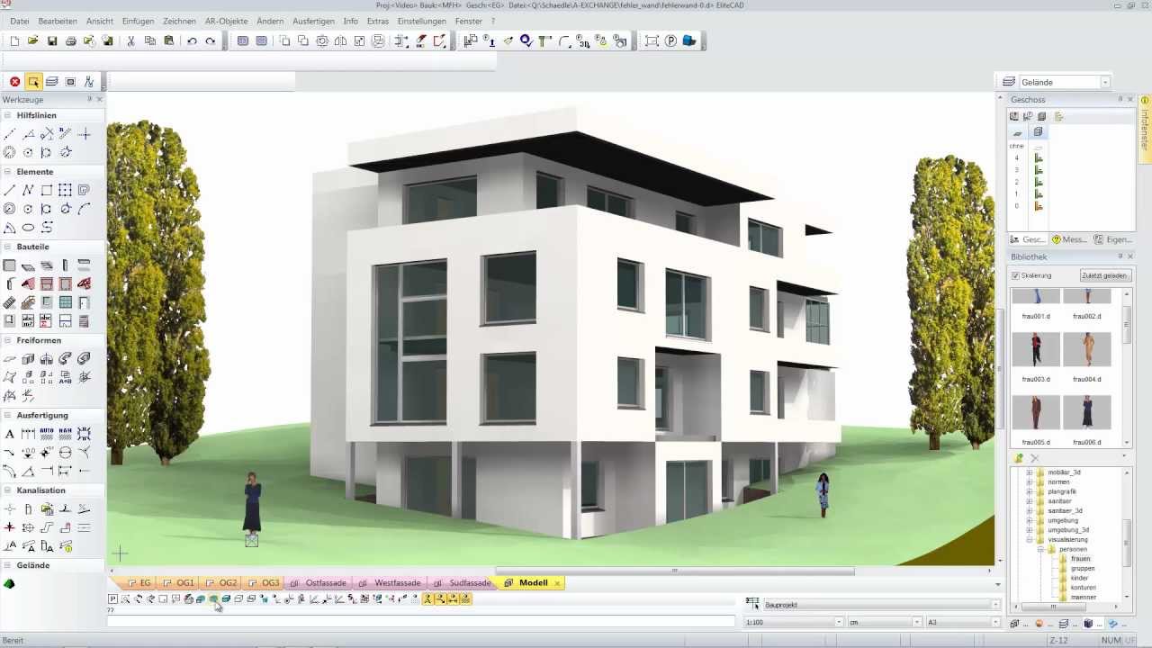 Architekturentwurf mit EliteCAD